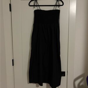 J. Crew Black Midi Dress